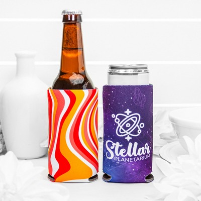 Full Color Collapsible SLIM Can Coolers