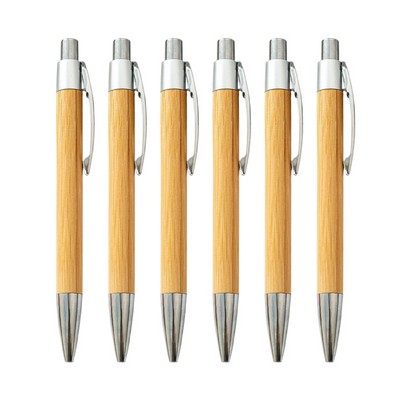 Retractable Bamboo Pen